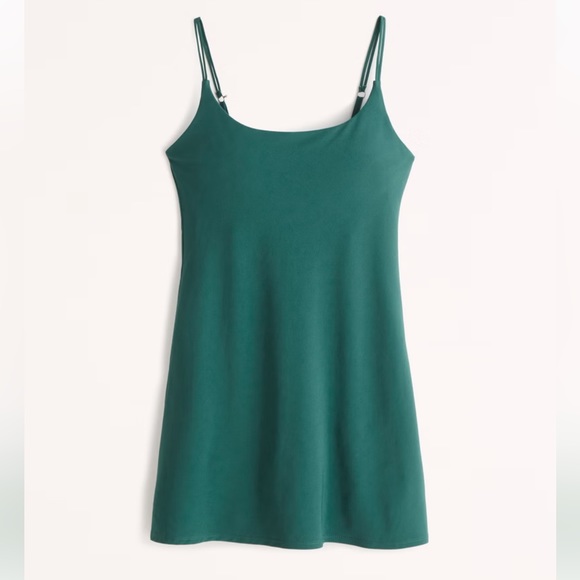Abercrombie & Fitch Travelers Green Mini Activewear Dress | SZ M - Picture 1 of 13